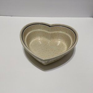 Polish  Pottery heart shaped bowl